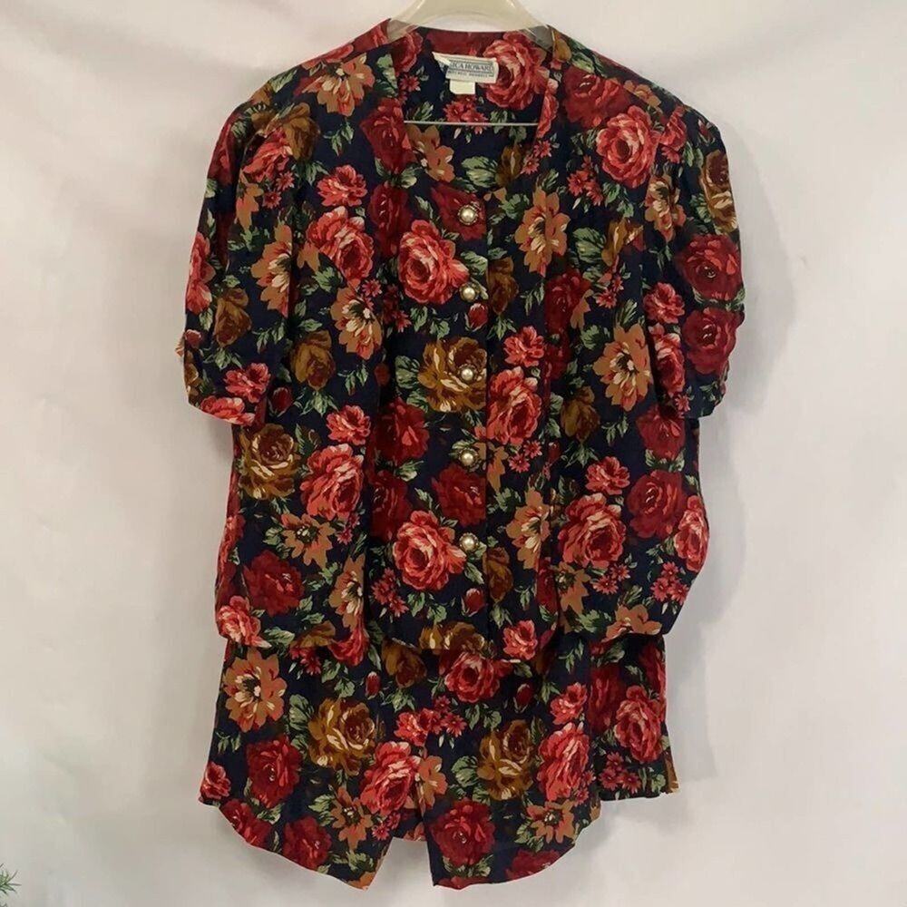 JESSICA HOWARD‎ FLORAL SKIRT SUIT SZ 22